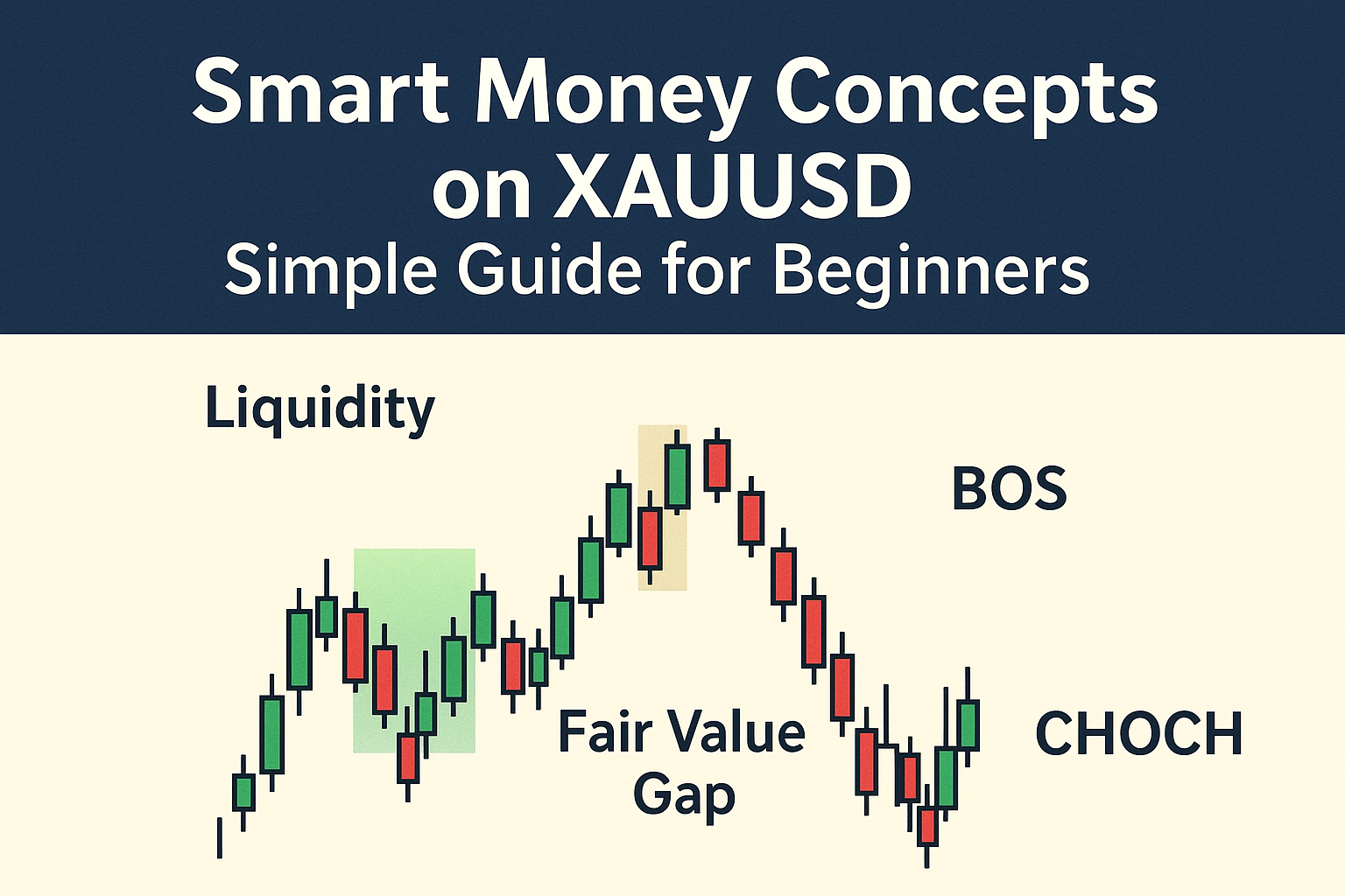 Smart Money Concepts on XAUUSD: Simple Guide for Beginners (2025 Edition)